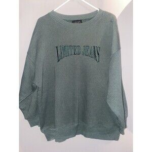 VTG 90s Limited‎ Jeans Women Size Large Embroidered Sweater Crewneck